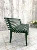 Dark Green Low Backed Wooden Garden Bench photo 555.0