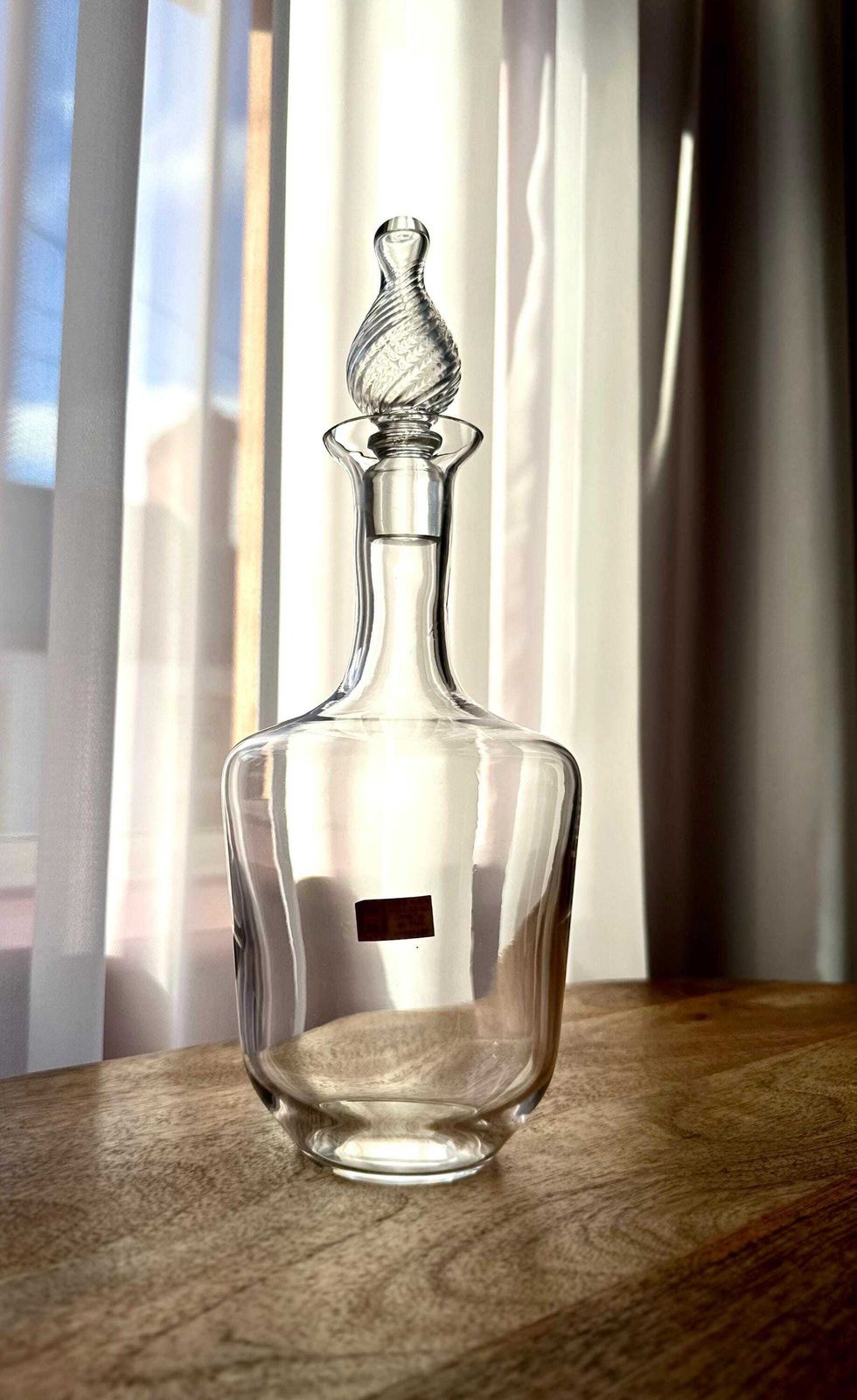 Authentic 1960s Hadeland Crystal Decanter By Willy Johansson photo Home Decor