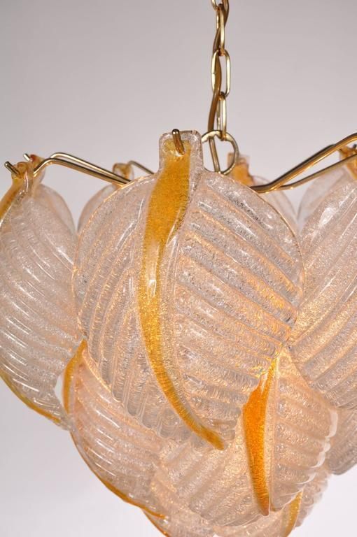 1960s Murano Glass Ceiling Lamp By Mazzega, Italy photo Lighting