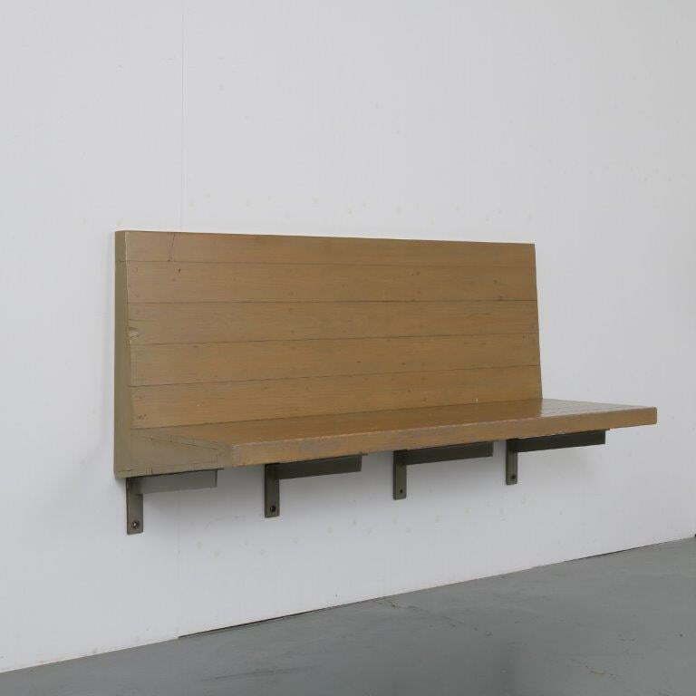 Rare Dom Hans Van Der Laan Wall Mounted Bench, Netherlands 1970 photo furniture