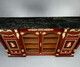 Large Low Bookcase In Mahogany And Mahogany Veneer photo vintage