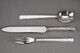 photo for sale Flatware Christofle Silver Plated Metal Cutlery Set Gabon Model