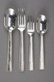 photo vintage Flatware Christofle Silver Plated Metal Cutlery Set Gabon Model