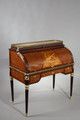 Louis XVI Style Cylinder Desk In Marquetry And Gilt Bronzes, Late 19th Century photo 6600.0