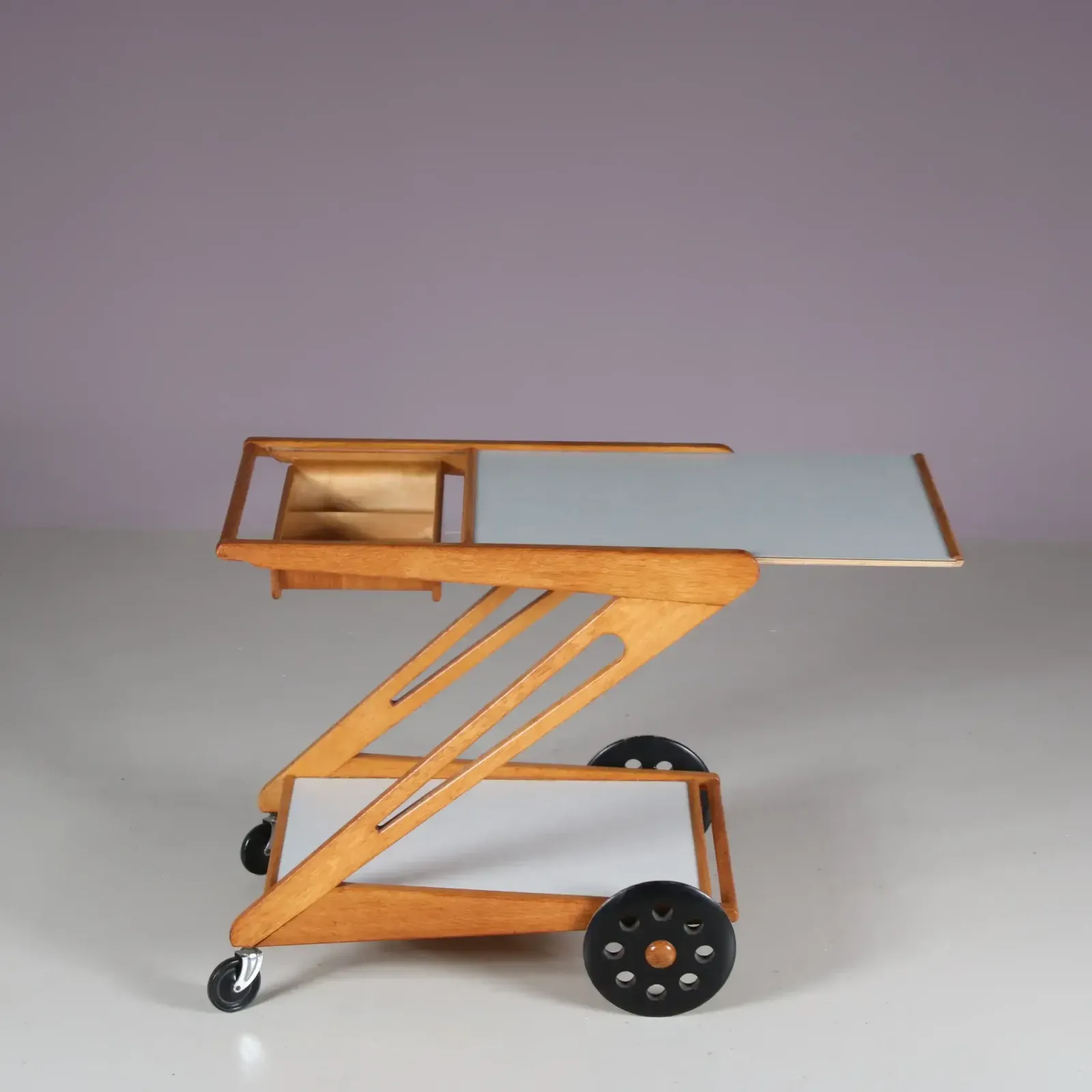 Cees Braakman “Mobilo Pe03” Trolley For Pastoe, Netherlands 1950 photo for sale