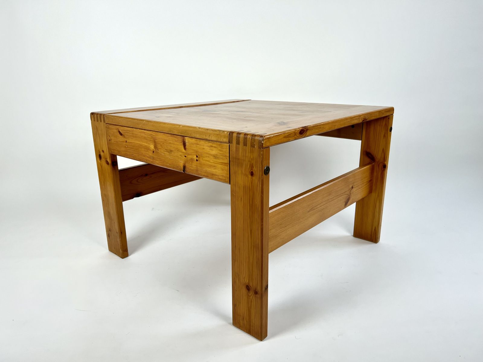 Vintage Pine Coffee Table, France 1970s