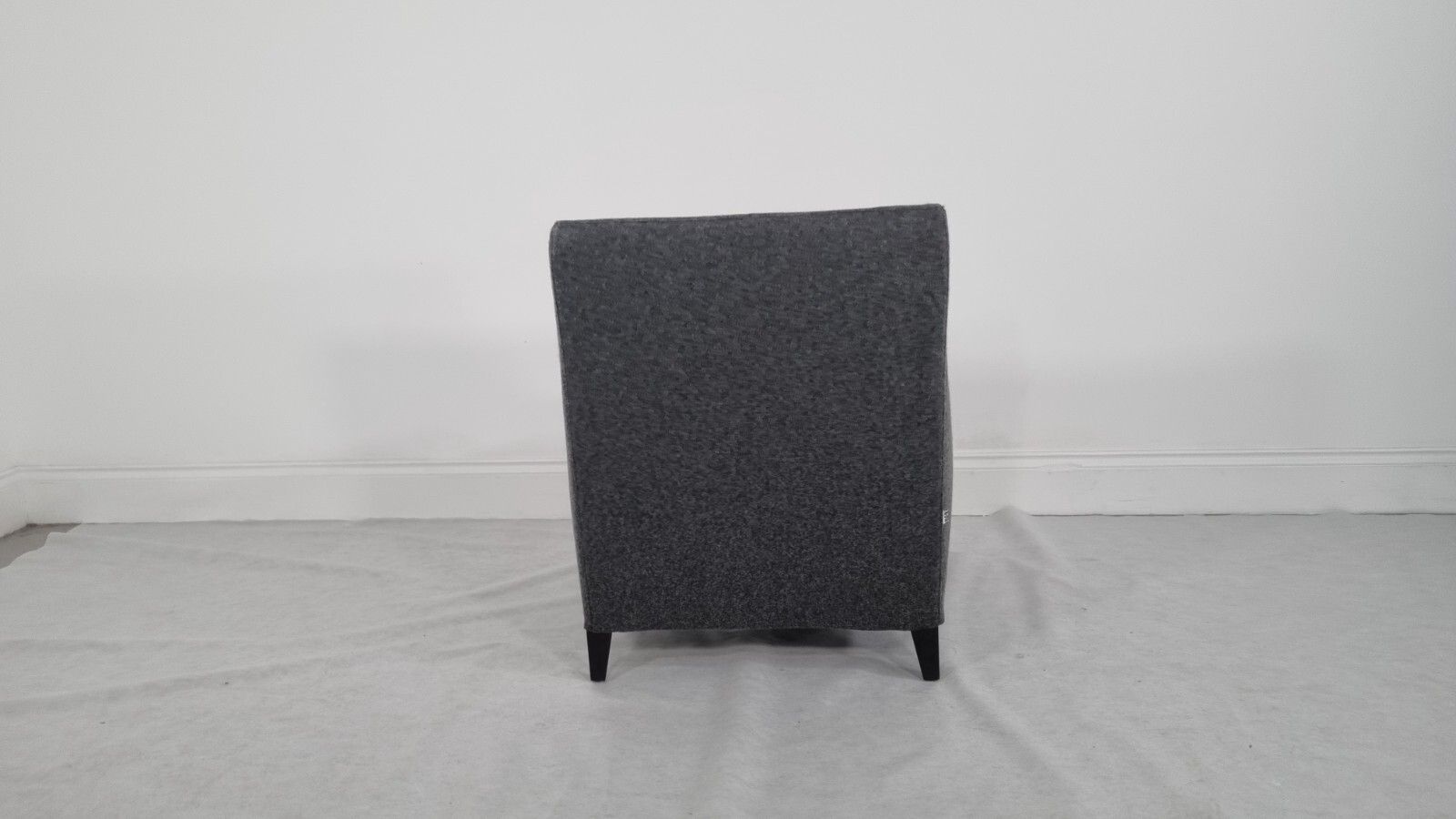 Furniture Bb Italia Florence F3 Armchair In Charcoal Wool In Stunning Condition photo