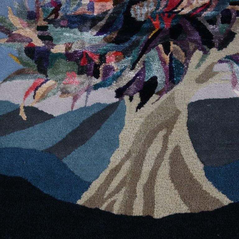 1970s “Hickory” Tapestry By Brigitte Doege For Jab, Germany photo vinterior