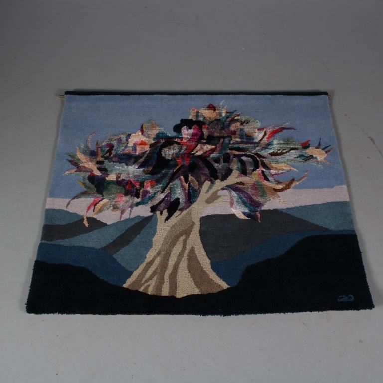 1970s “Hickory” Tapestry By Brigitte Doege For Jab, Germany photo vintage