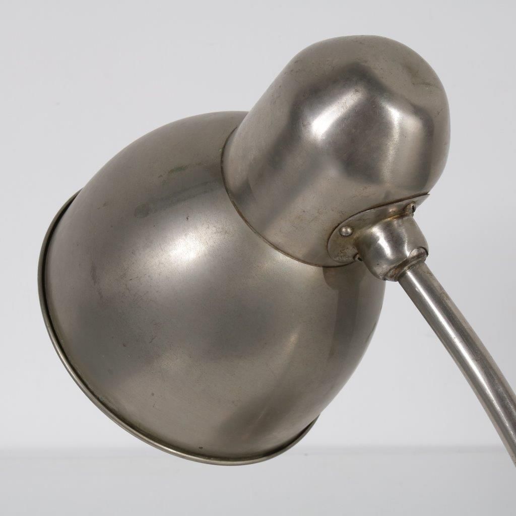 1930s Daalderop Chrome Metal Desk Lamp photo for sale