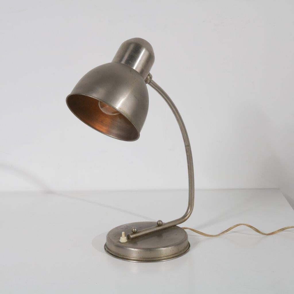 1930s Daalderop Chrome Metal Desk Lamp photo 215.0