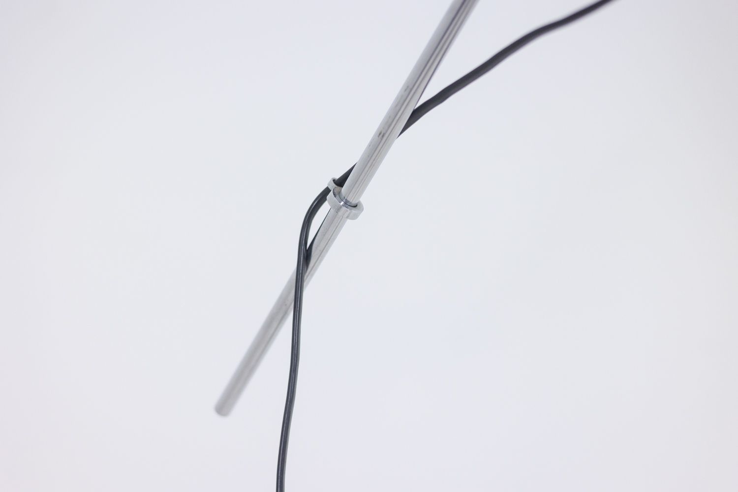 Maison Jansen. Polished And Brushed Metal Floor Lamp. 1970s. photo furniture