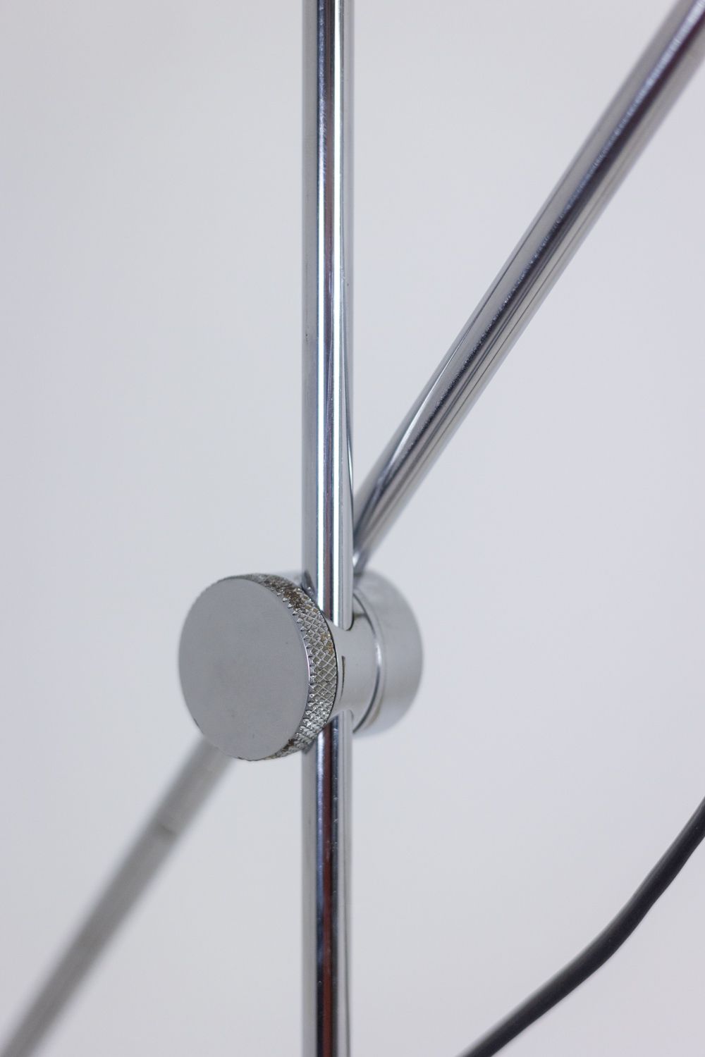 Maison Jansen. Polished And Brushed Metal Floor Lamp. 1970s. photo buy