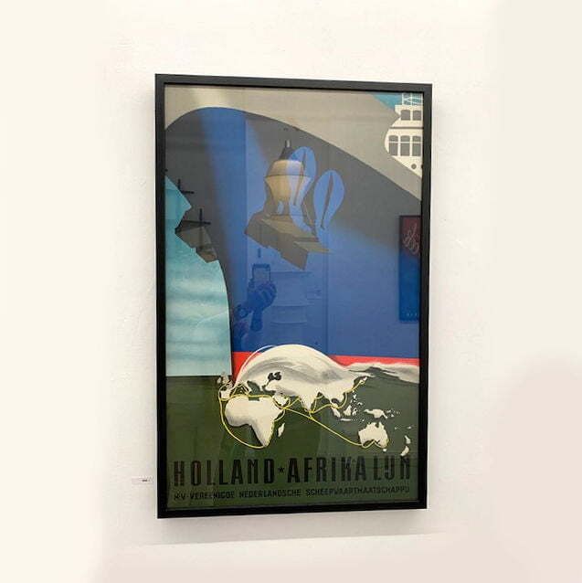 Holland Africa Line Poster By Reyn Dirksen, Netherlands 1955