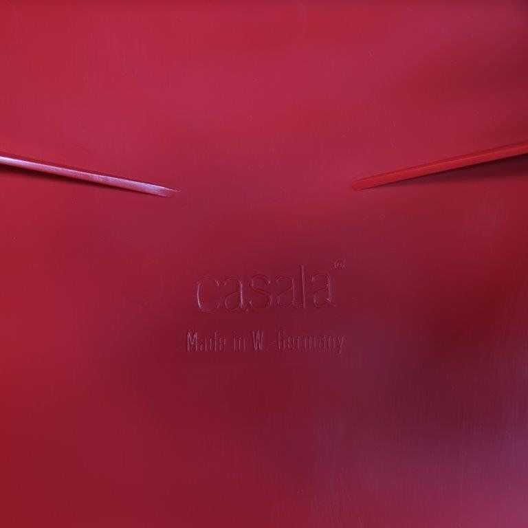 photo furniture 2000s Red “Casalino” Stool By Alexander Begge For Casala, Germany – Large Stock!