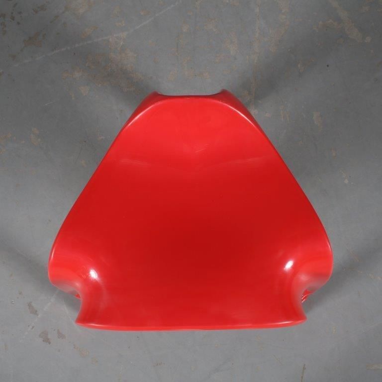 photo for sale 2000s Red “Casalino” Stool By Alexander Begge For Casala, Germany – Large Stock!