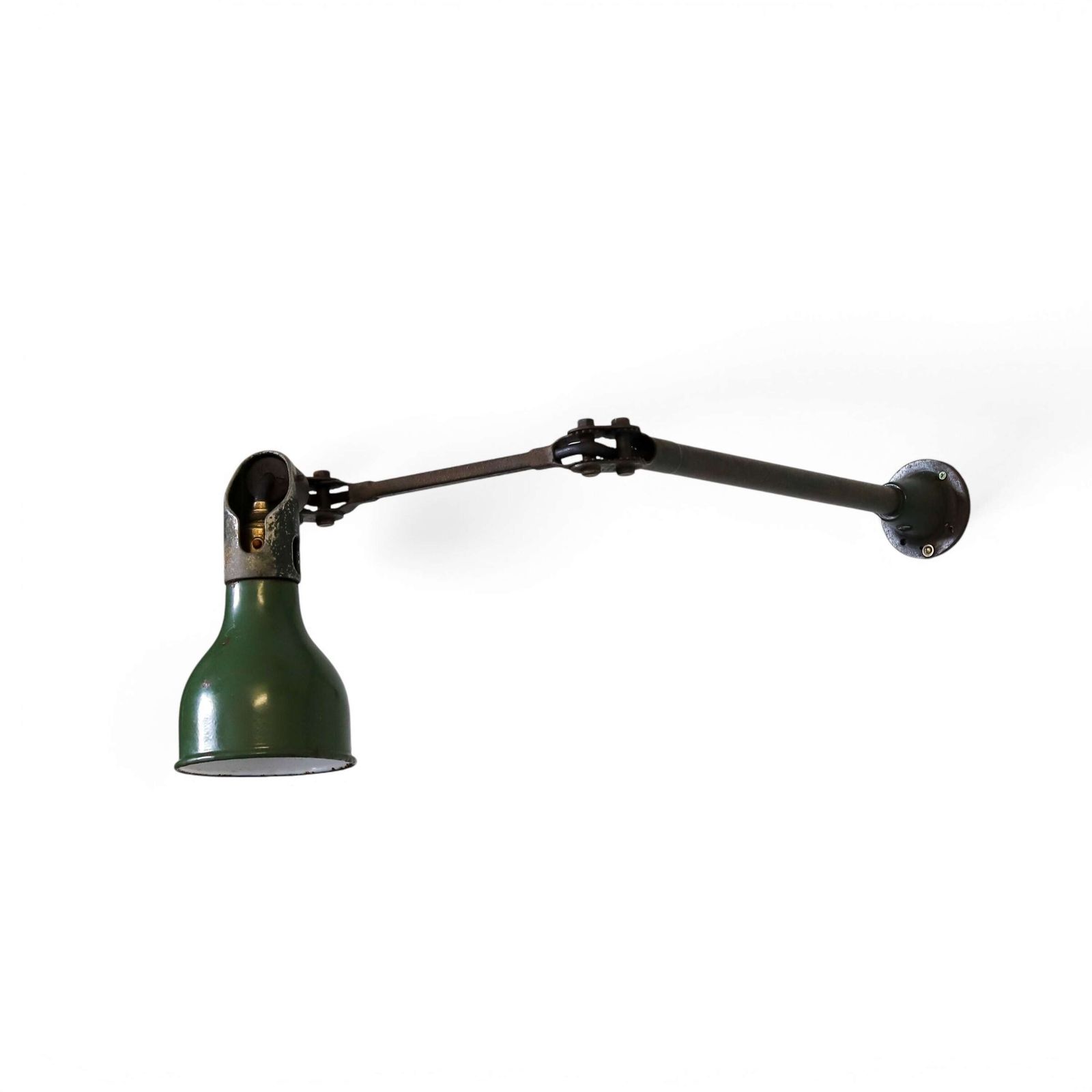 Articulated Industrial Machinist Lamp By Mek Elek Circa 1930