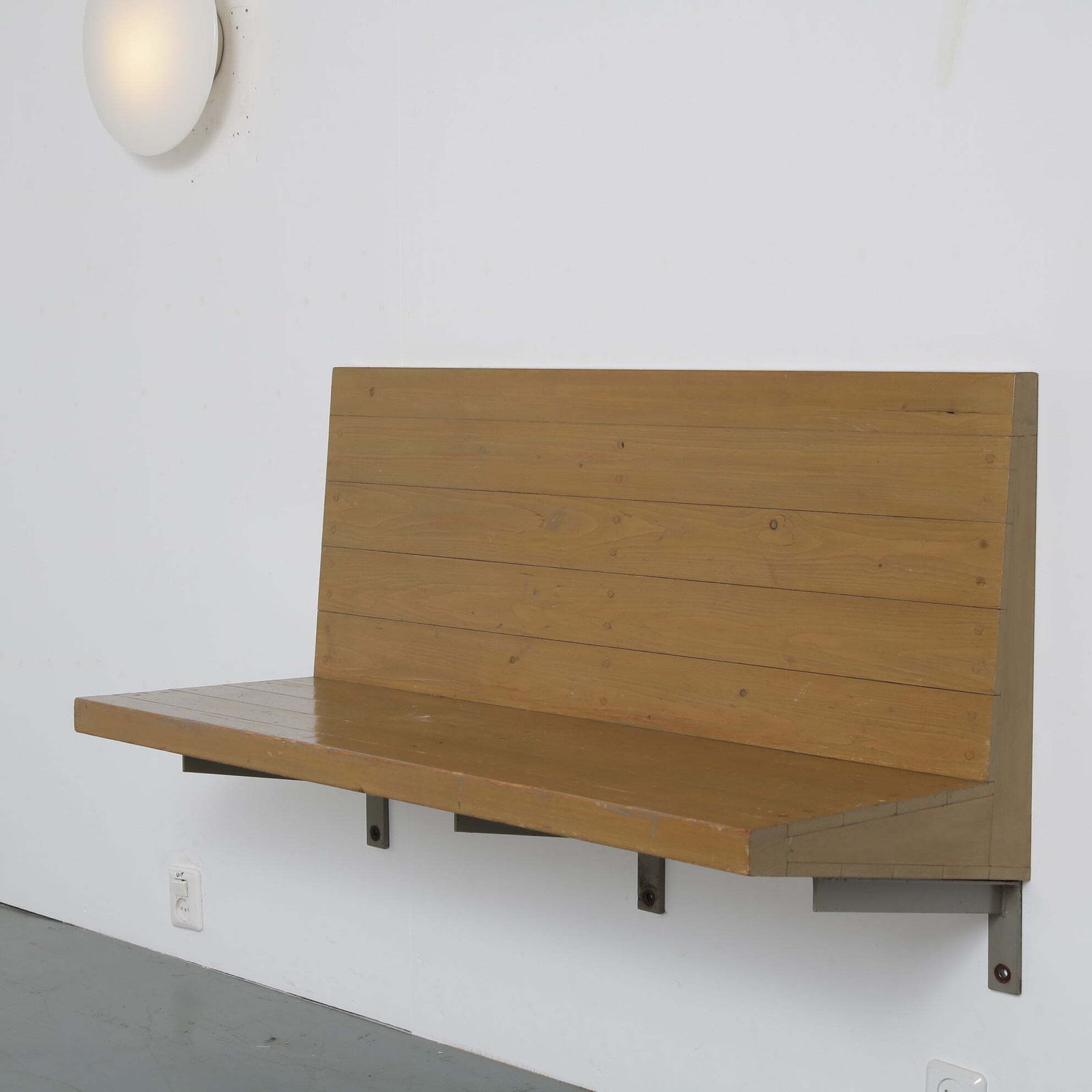 photo furniture Rare Dom Hans Van Der Laan Wall Mounted Bench, Netherlands 1970