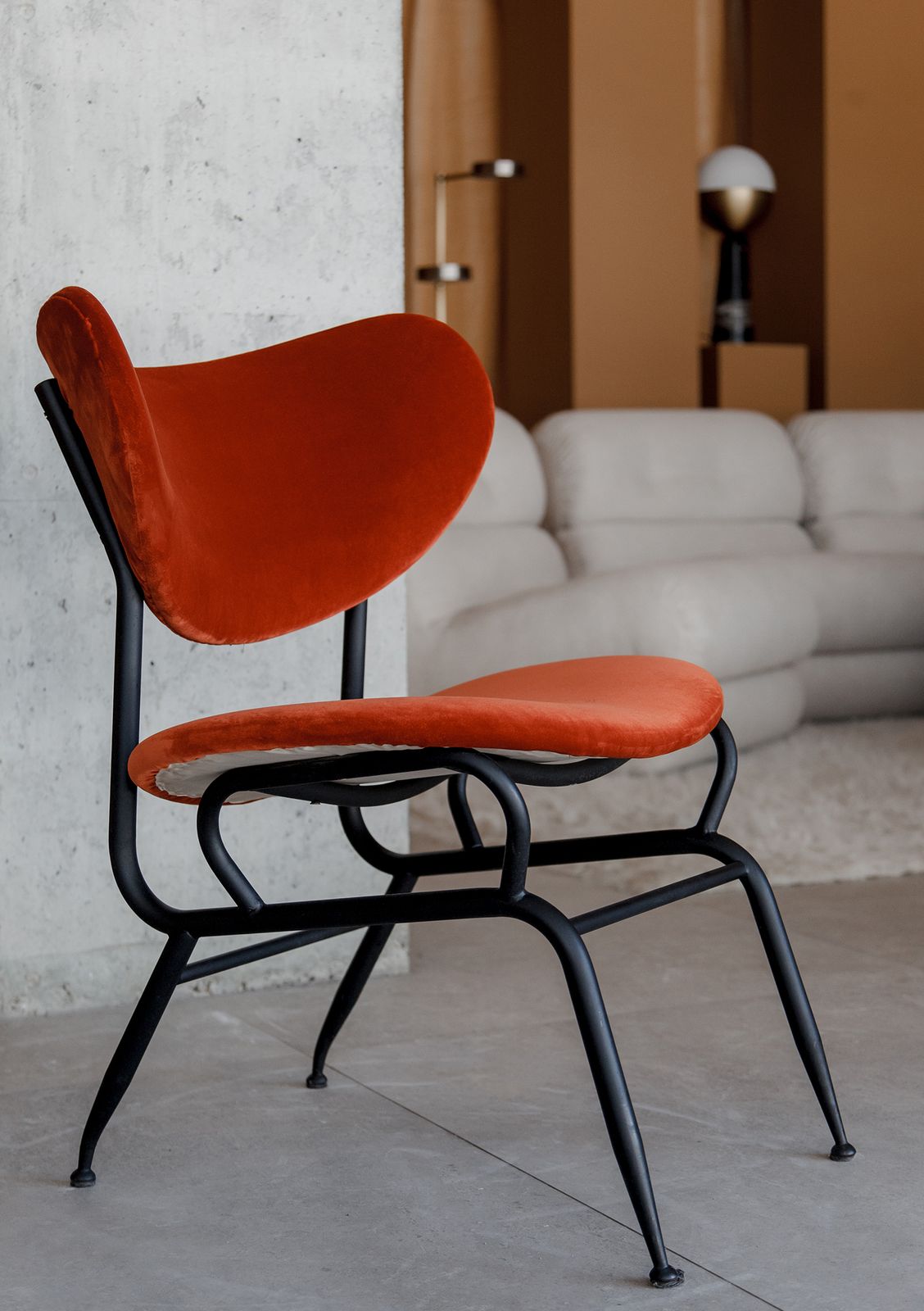 'Burnt Orange' Midcentury Armchair photo furniture