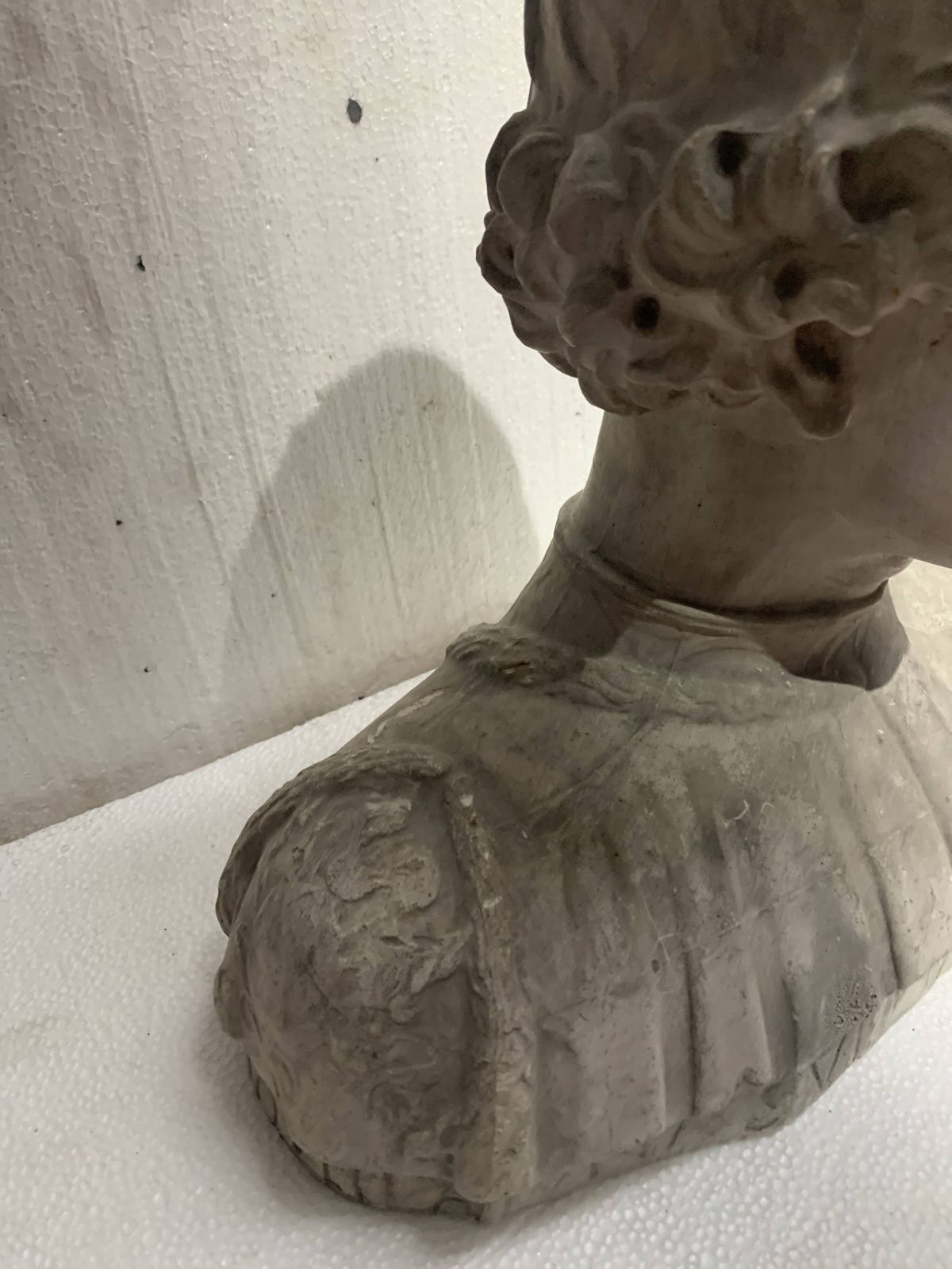 Sculpted Plaster Cast Bust Of A Young Man 20th Century photo 446.25