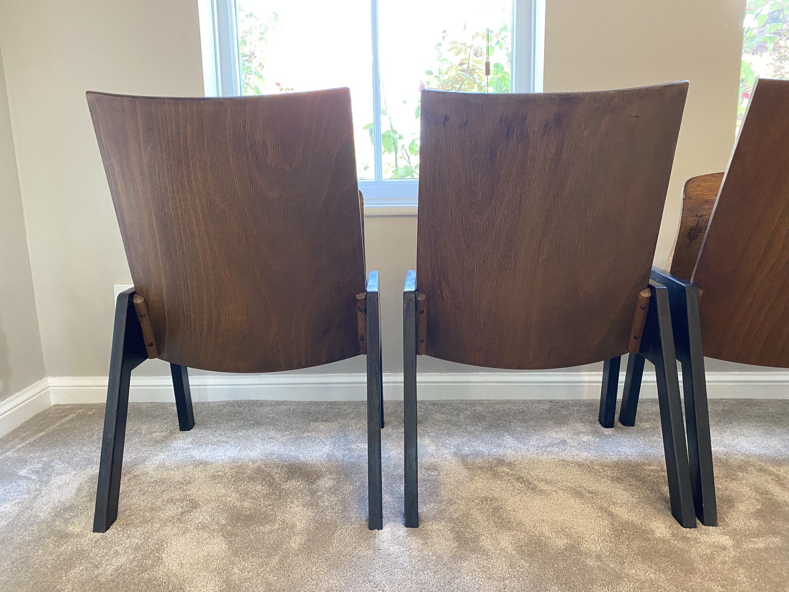 4 Folding Auditorium Chairs   1970s   West Germany photo vinterior