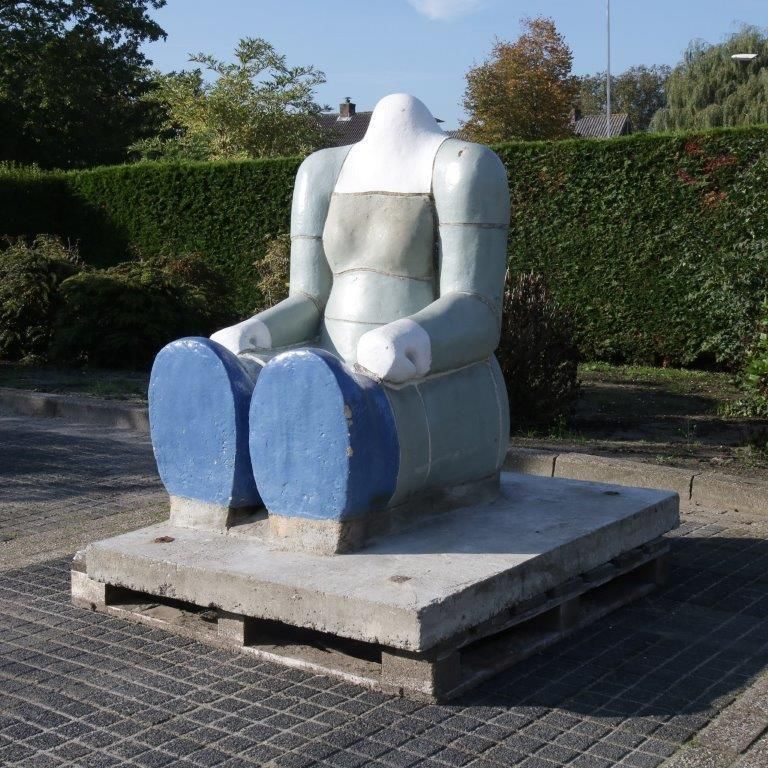 “Sitting Figure” Sculpture By Jan Snoeck, Netherlands 1980 photo 8773.0