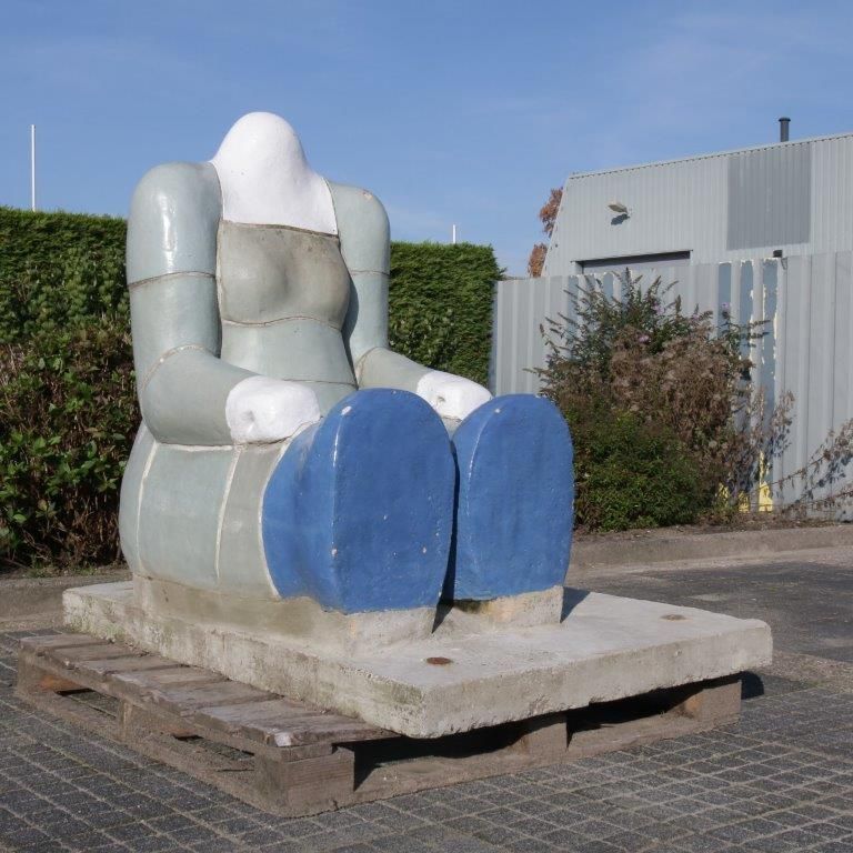 “Sitting Figure” Sculpture By Jan Snoeck, Netherlands 1980 photo buy