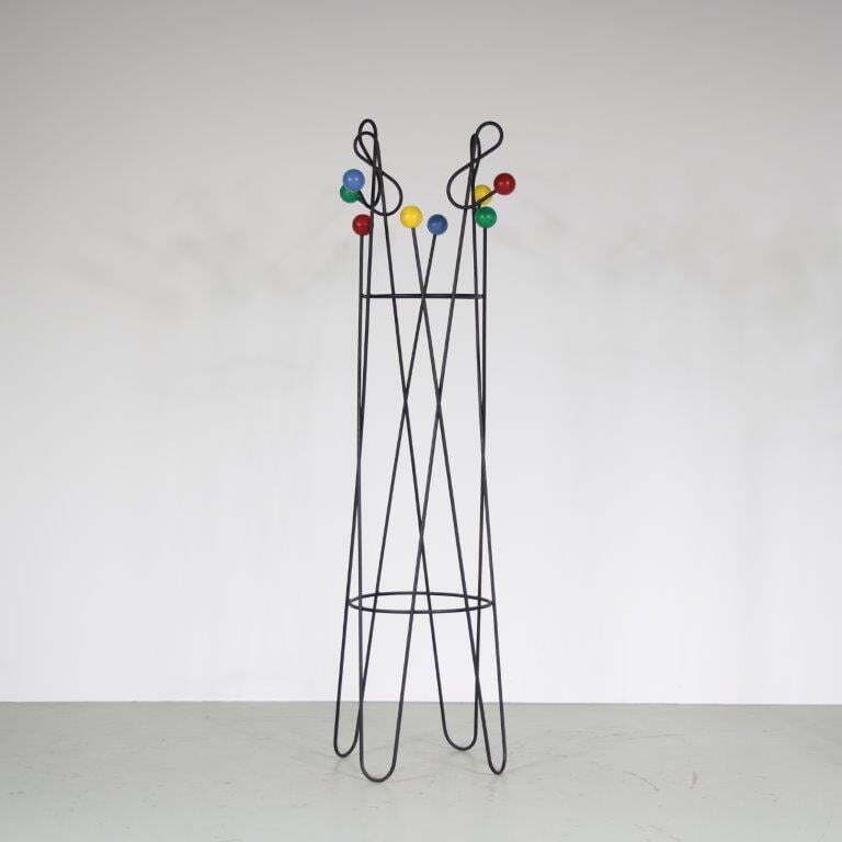 1950s “Clé De Sol” Coat Rack By Roger Feraud From France photo vinterior