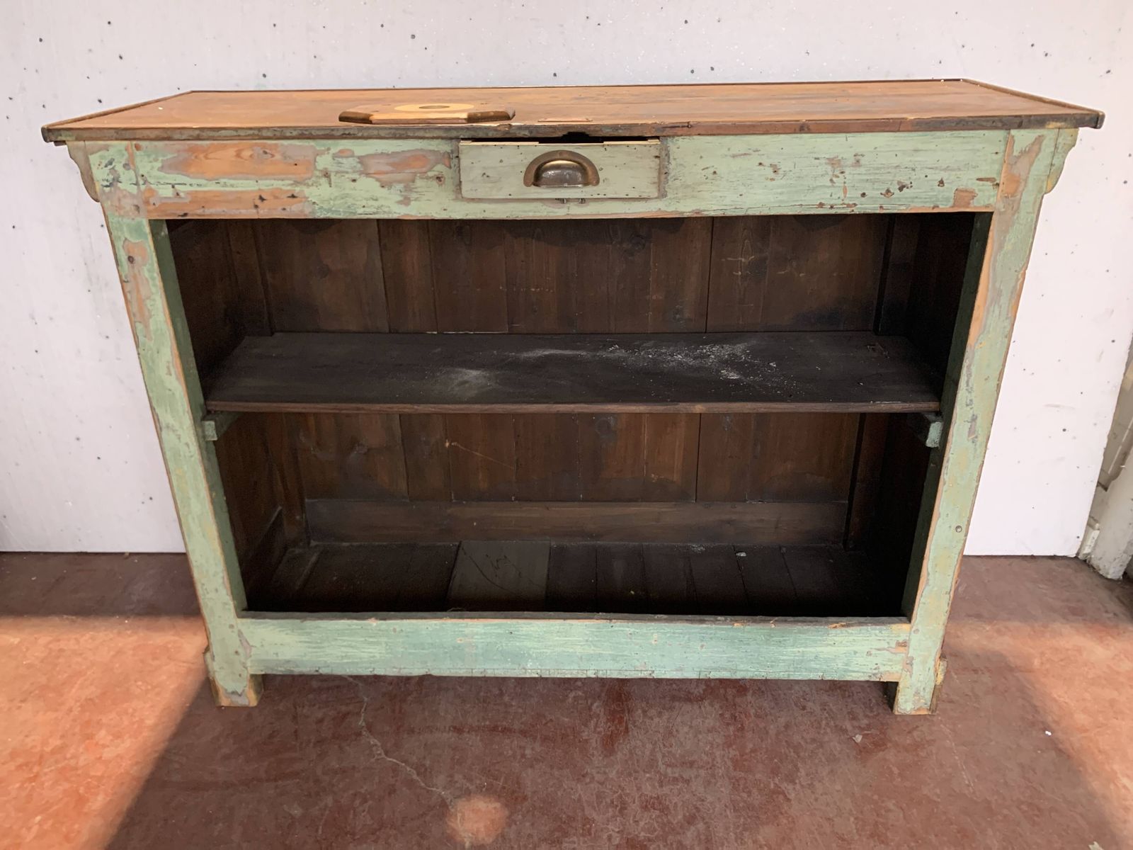 Small Flemish Style Counter In Patinated Fir  20th Century photo for sale