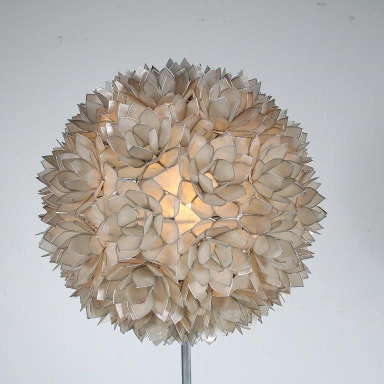 1960s “Mother Of Pearl” Floor Lamp By Rausch, Germany 1960 photo Lighting