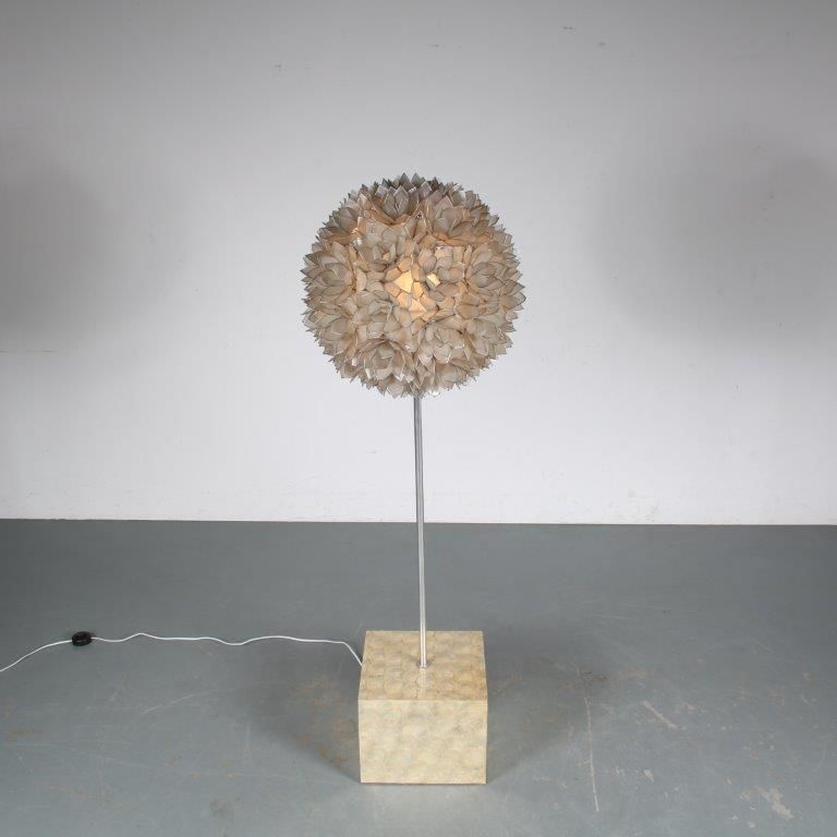 photo buy 1960s “Mother Of Pearl” Floor Lamp By Rausch, Germany 1960