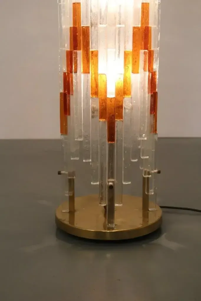 Glass Floor Lamp By Poliarte, Italy 1960 photo buy