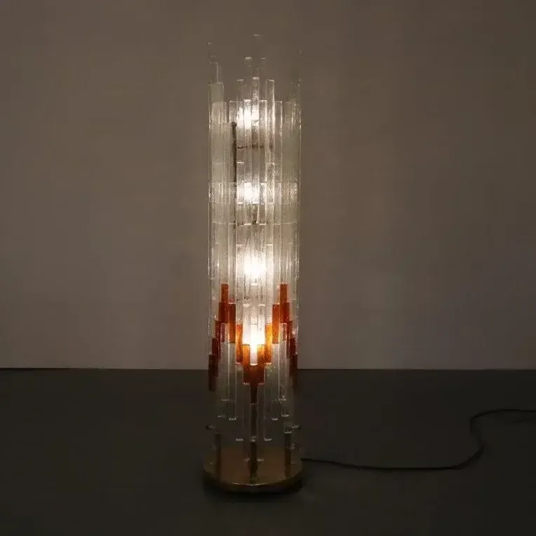 2681.0 Glass Floor Lamp By Poliarte, Italy 1960 photo
