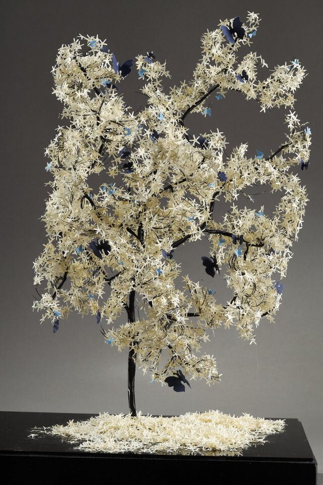 Metal And Paper Creation By Lebanese Artist Nayla Tabet, The Butterfly Tree photo furniture