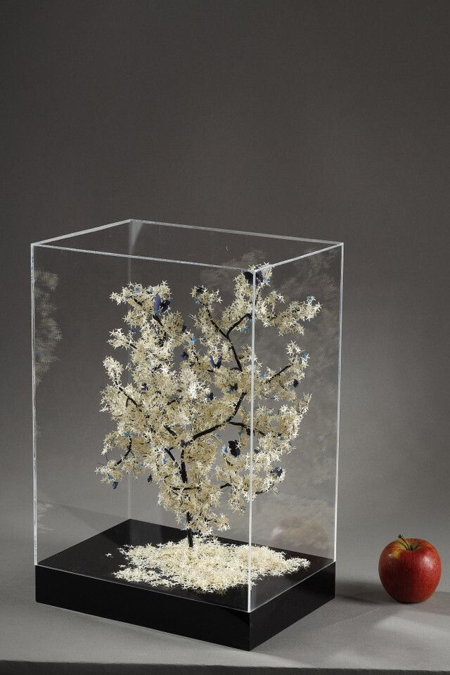 Metal And Paper Creation By Lebanese Artist Nayla Tabet, The Butterfly Tree photo vintage