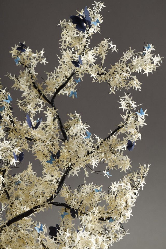 2458.0 Metal And Paper Creation By Lebanese Artist Nayla Tabet, The Butterfly Tree photo
