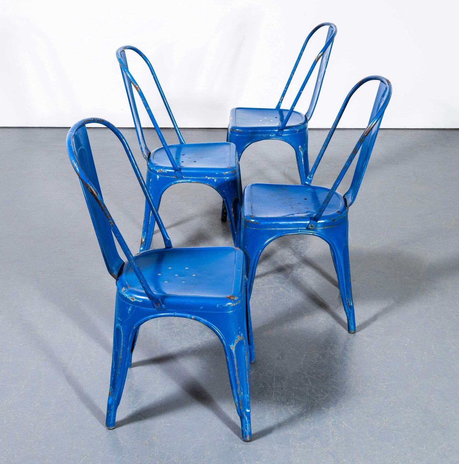 1950's Original Tolix Model A Dining Outdoor Chairs photo vinterior