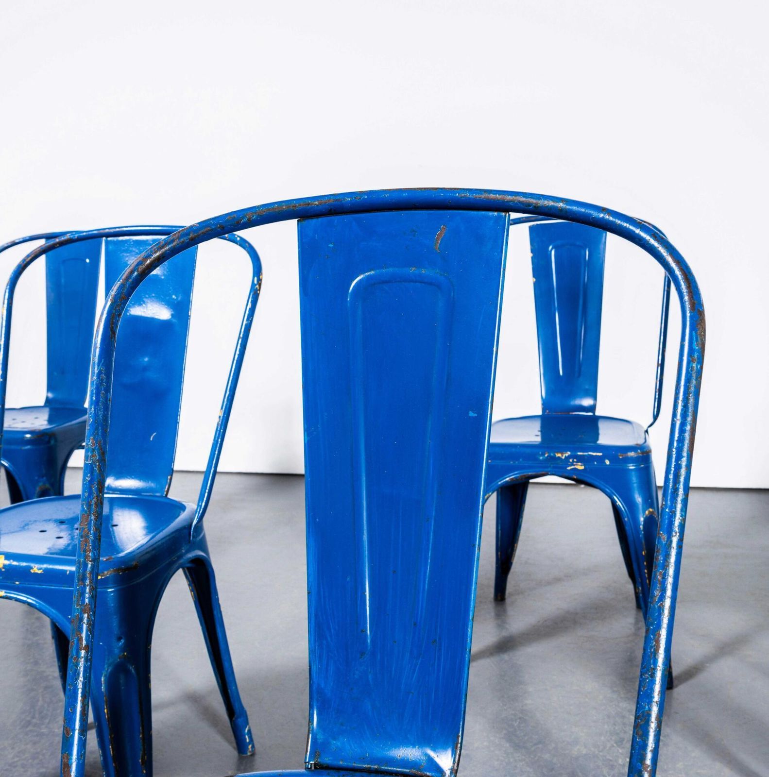 photo for sale 1950's Original Tolix Model A Dining Outdoor Chairs