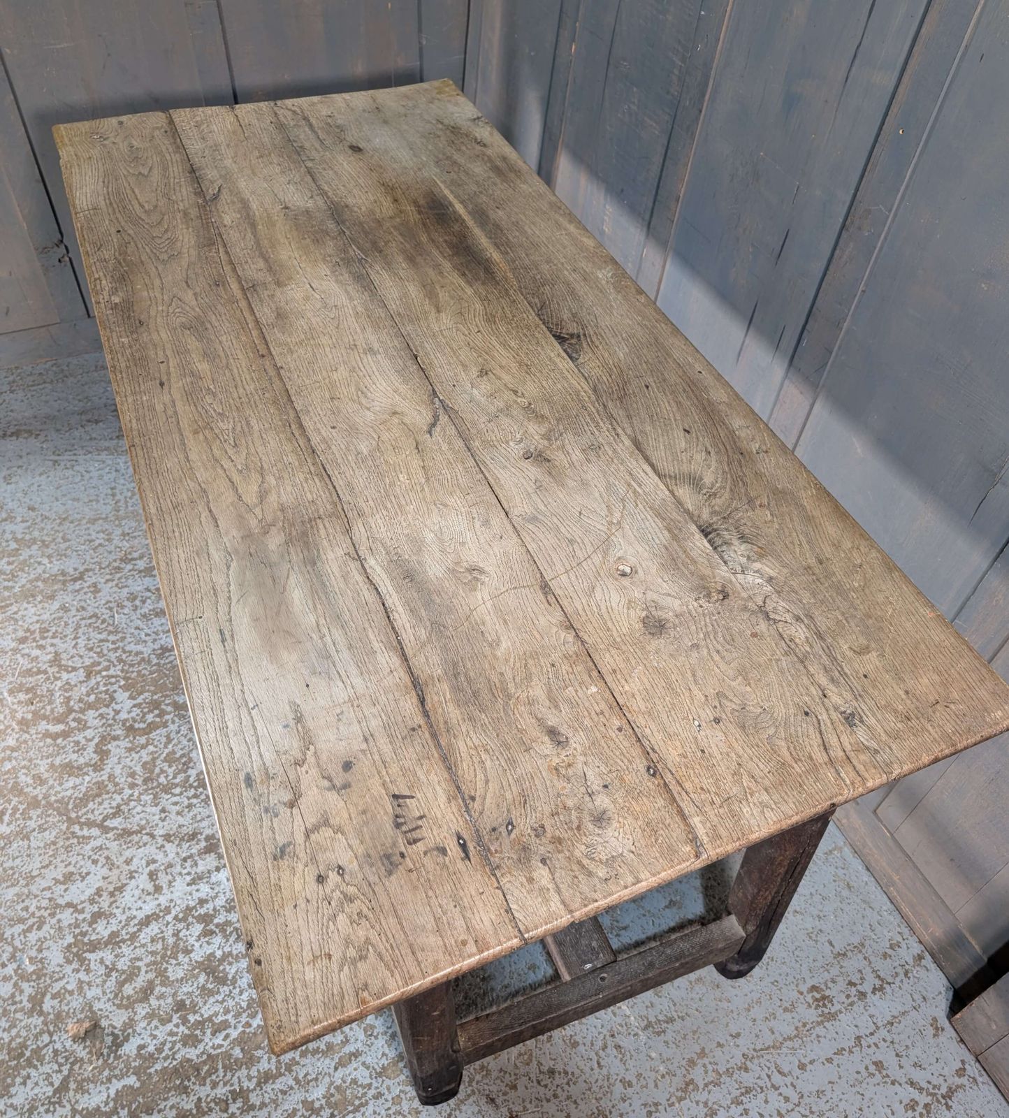 Antique 19th Century Oak French ‘Bread’ Table photo vintage