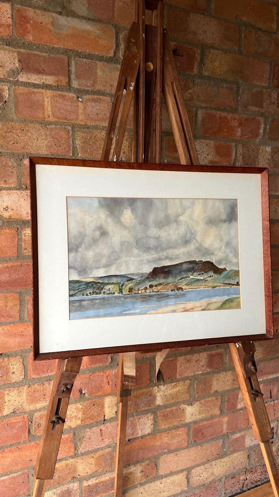 Early 1900s Framed Watercolour Landscape Painting
