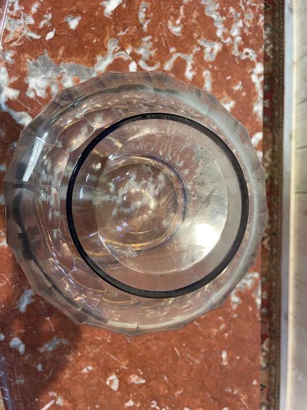 Vase En Cristal De Bohème Et Laiton photo furniture