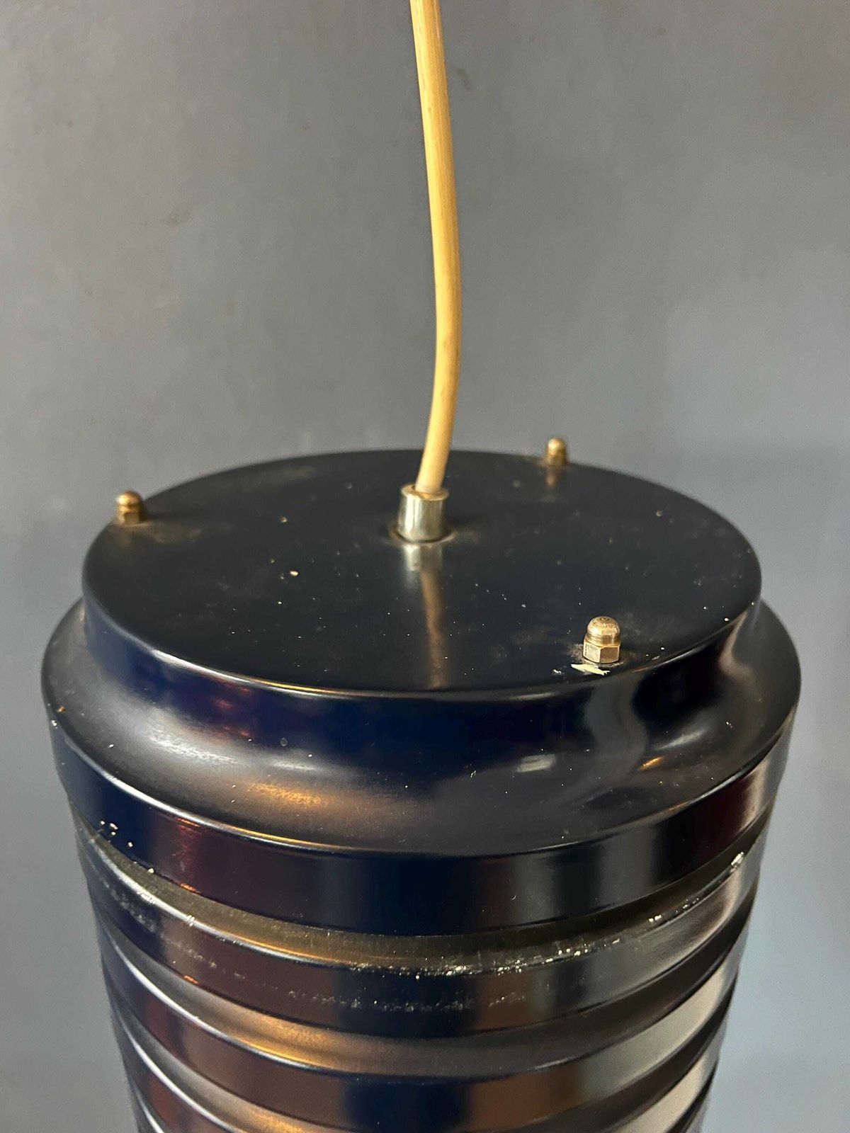 photo for sale Vintage Blue Danish Mid Century Pendant Lamp