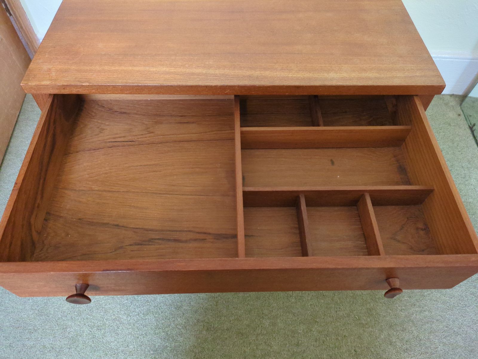 Danish Vintage Sewing Cart In Teak photo furniture