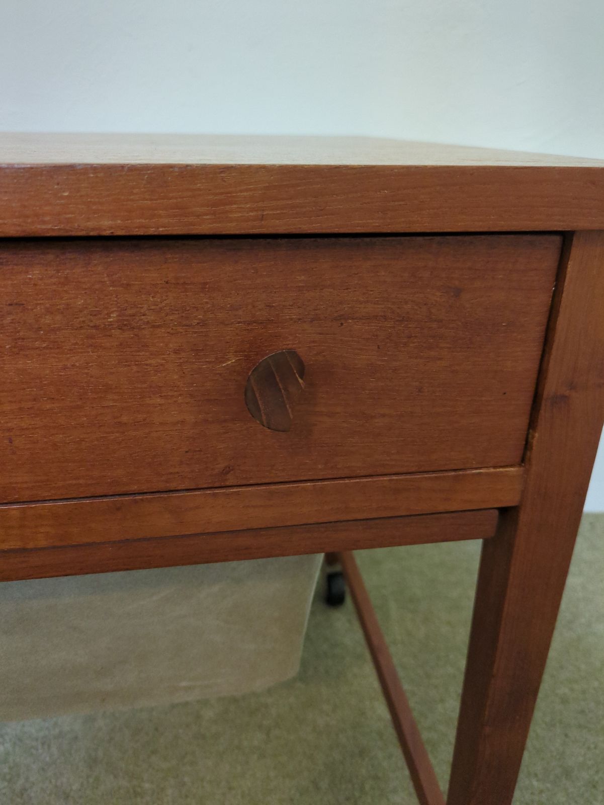 Danish Vintage Sewing Cart In Teak photo Furniture