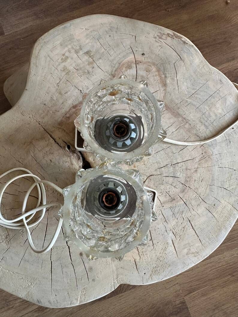 Vintage Mid Century Bauhaus Style Bedside Lamps   Set Of 2: Hungarian Craftsmanship From The 1950s, Reclaimed, Timeless Elegance photo for sale