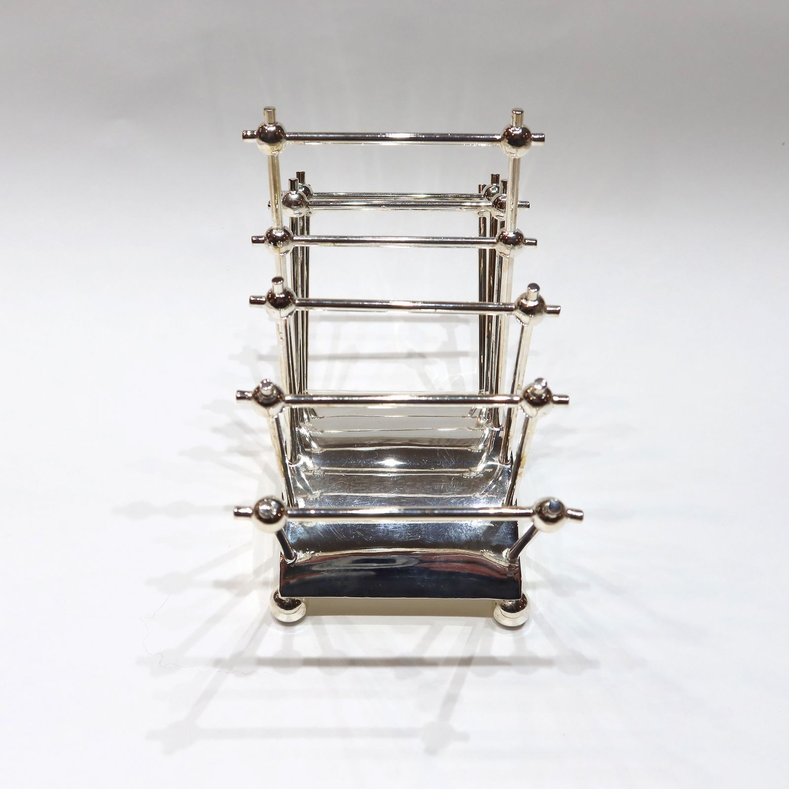 An Incredible And Rare, Silver Plated, Toast/Letter Rack Originally Designed By DR Christopher Dresser photo vinterior