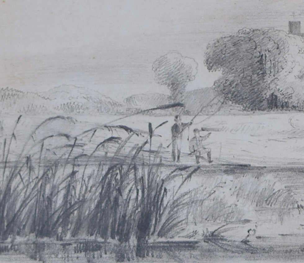 Windsor Castle And Eton College With Punting Scholars, 19th Century Drawing By S.R.E photo Art