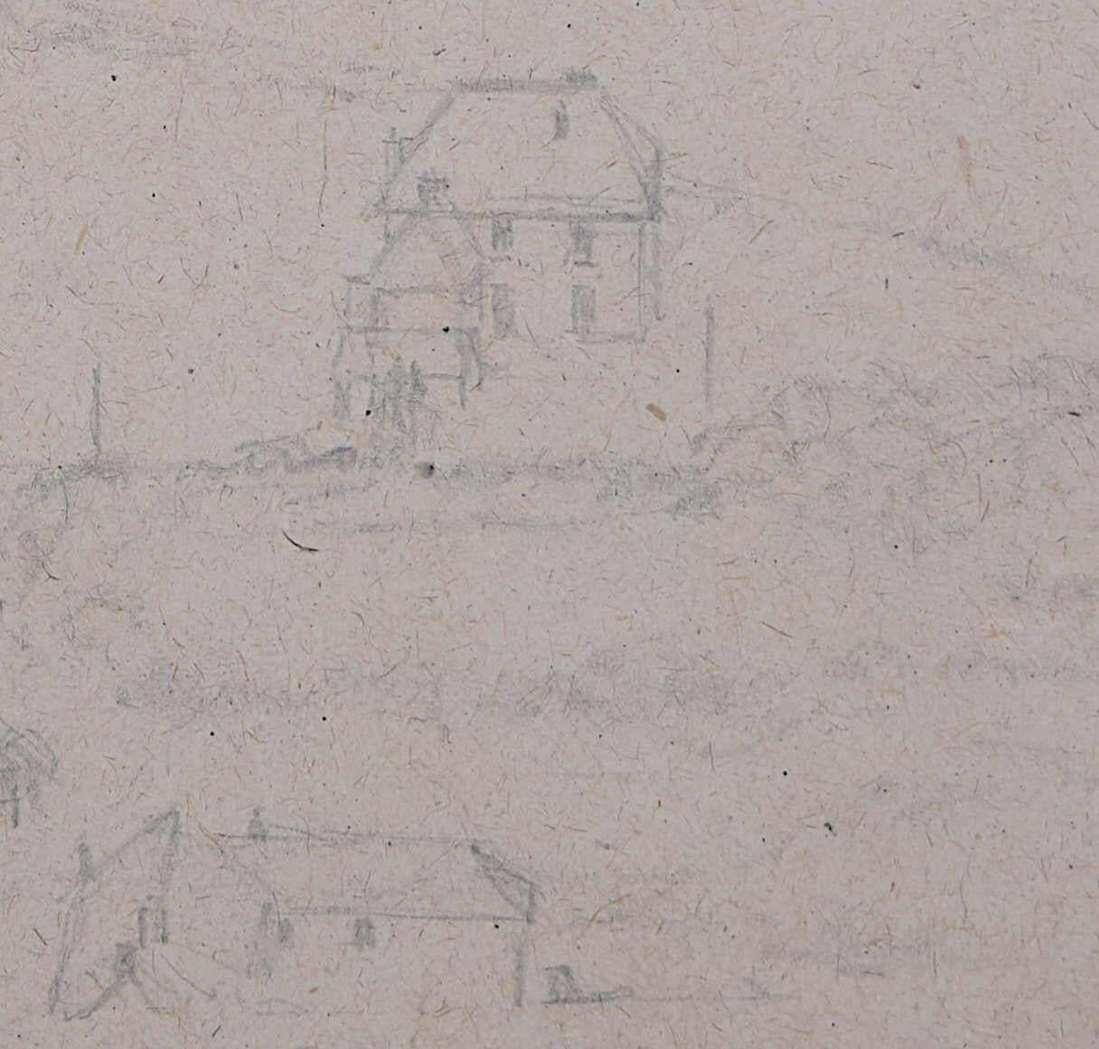 Lake District View Of A U Shaped Valley, Pencil Sketch By George Bissill photo furniture