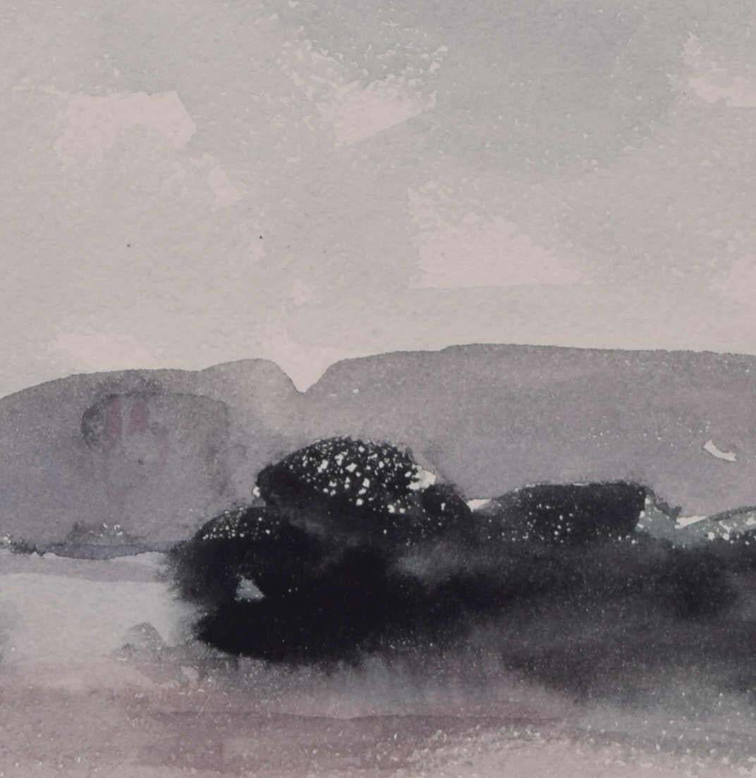 Landscape Watercolour By George Bissill photo furniture