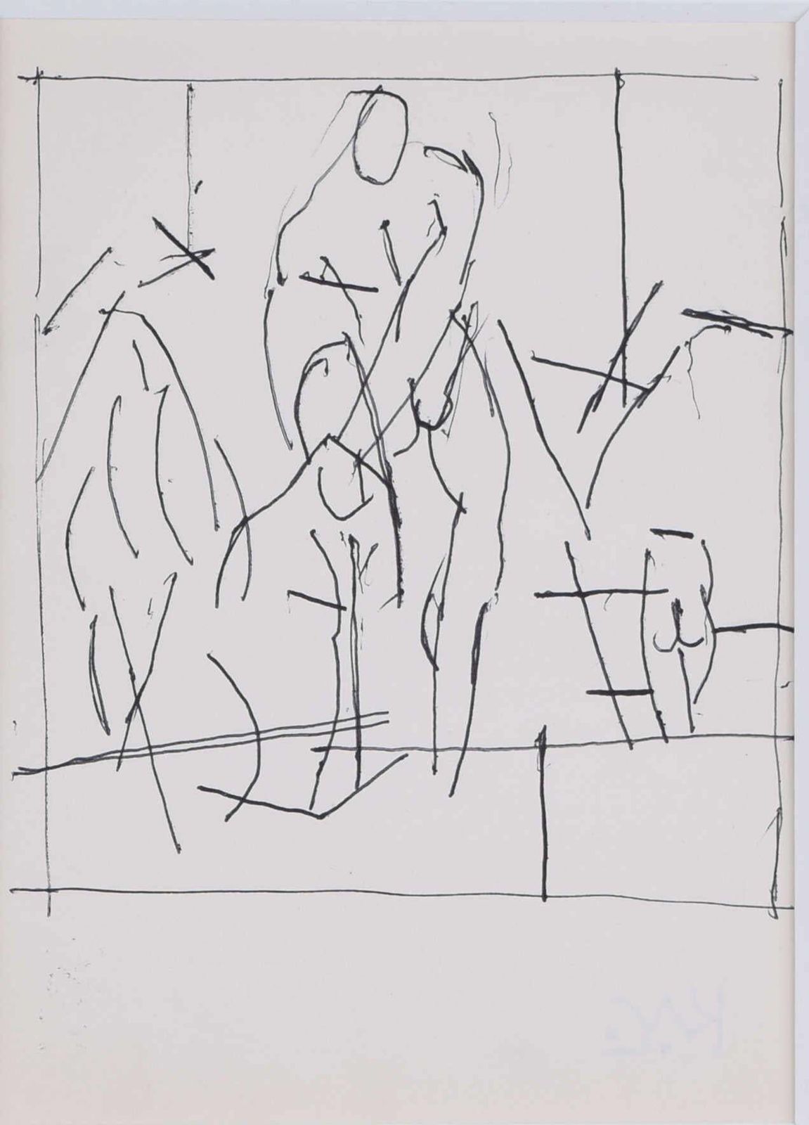 Male Nudes II, Sketch By Keith Vaughan photo furniture